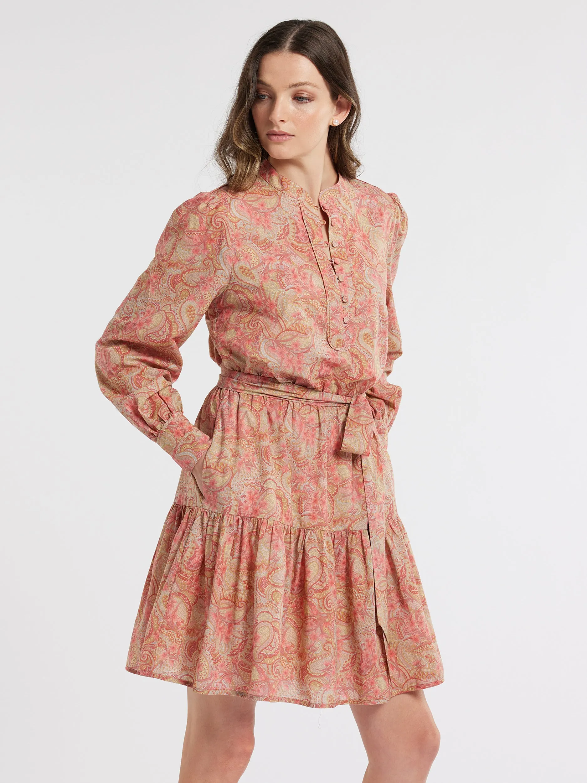 Floral Paisley Mini Dress