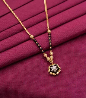 Floral pendant Mangalsutra