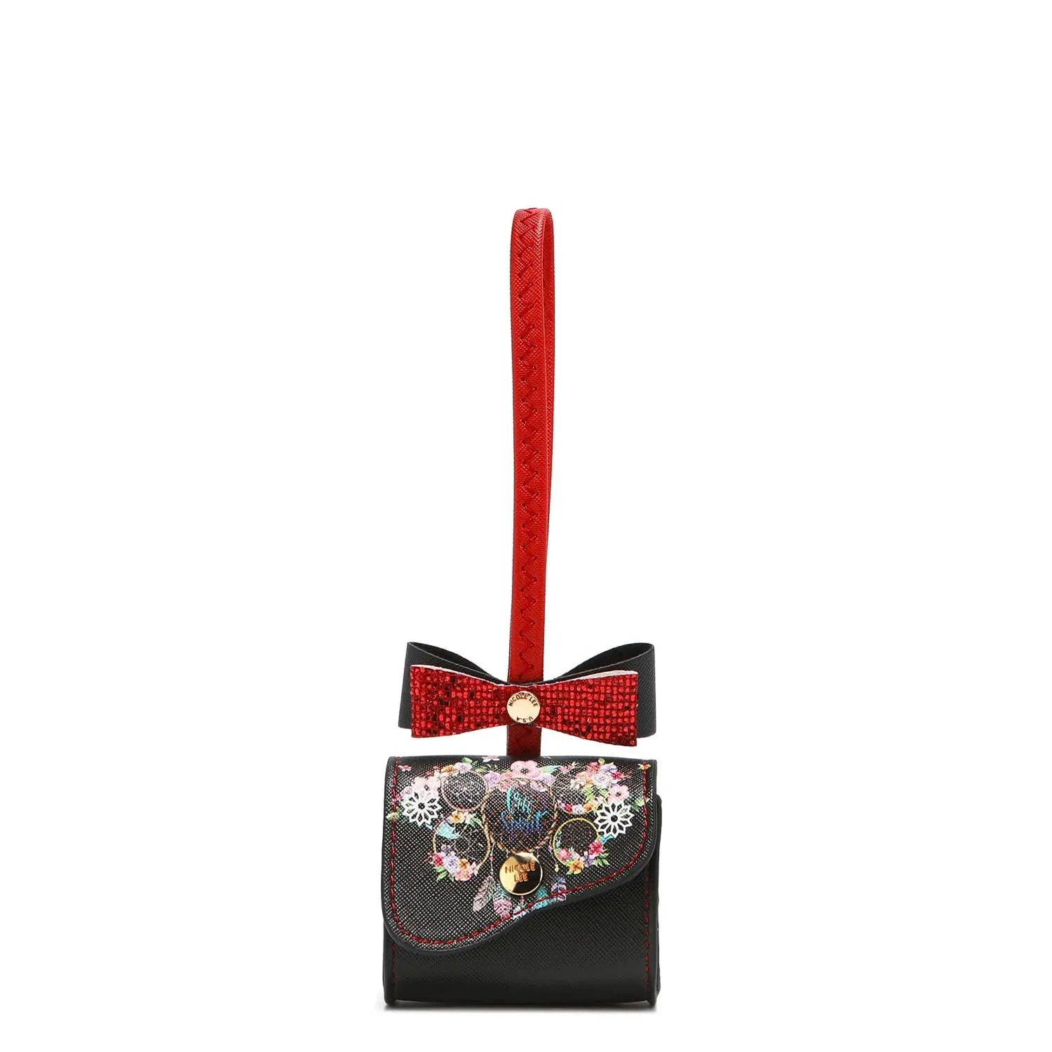 GLITTER BOW MINI COIN PURSE