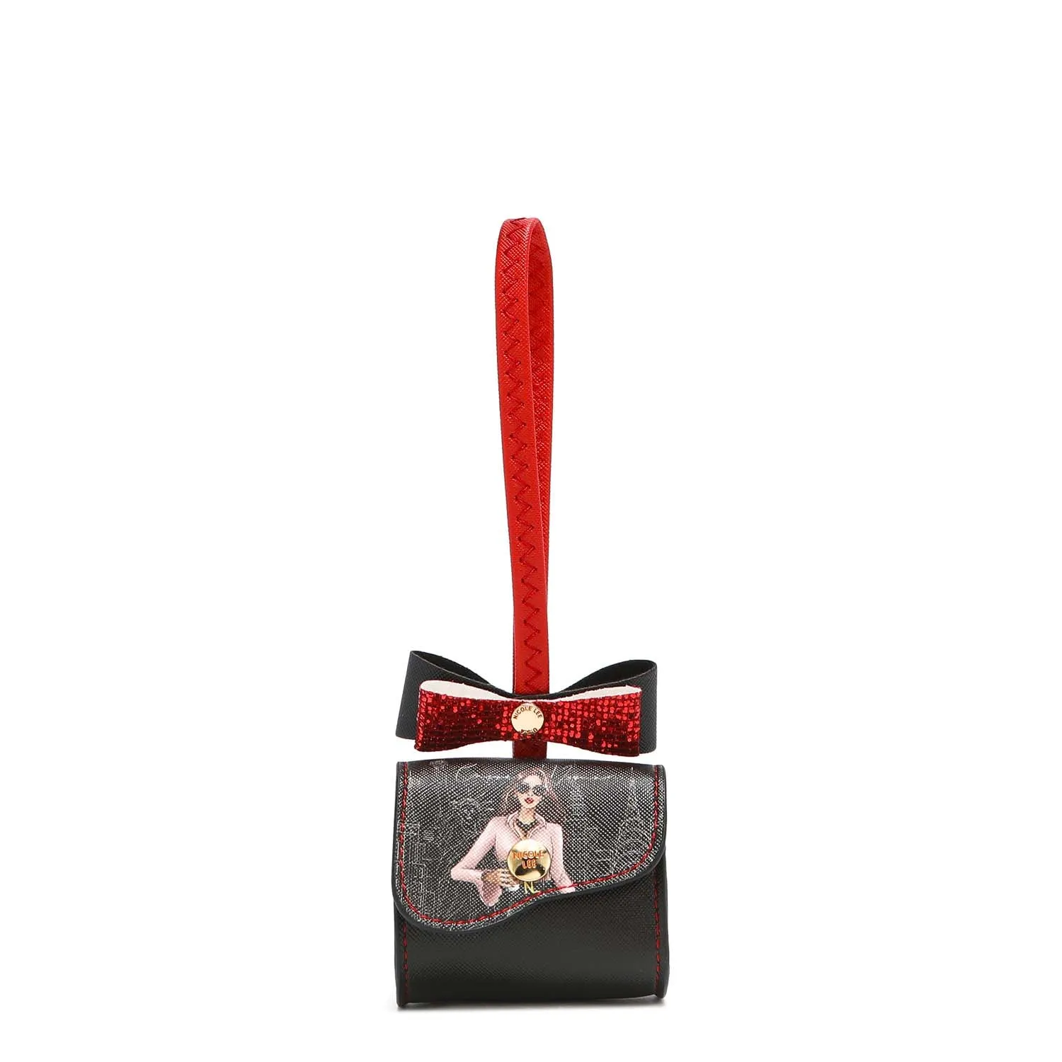 GLITTER BOW MINI COIN PURSE