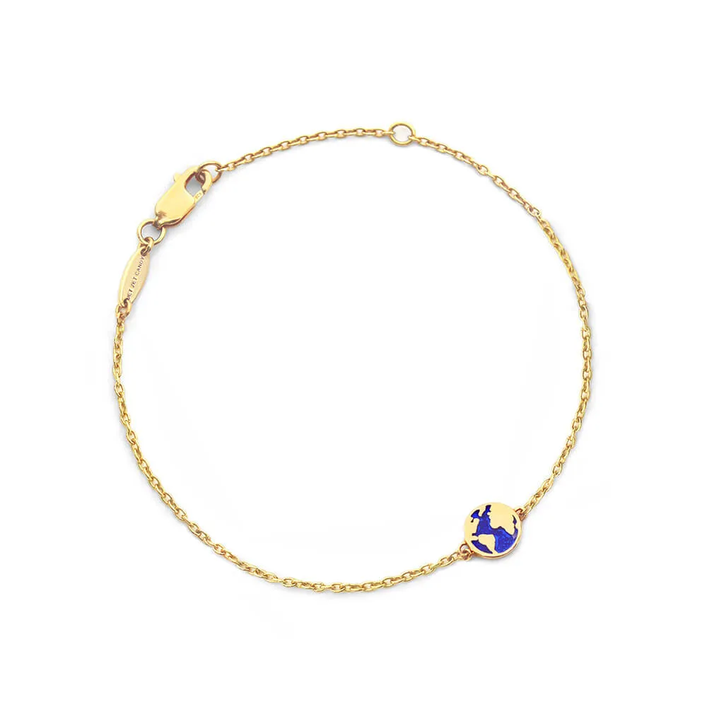 Globe Bracelet, Gold