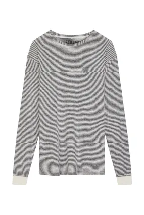 HAKON - Hemp Blend Stripe Jersey Long Sleeve Tee