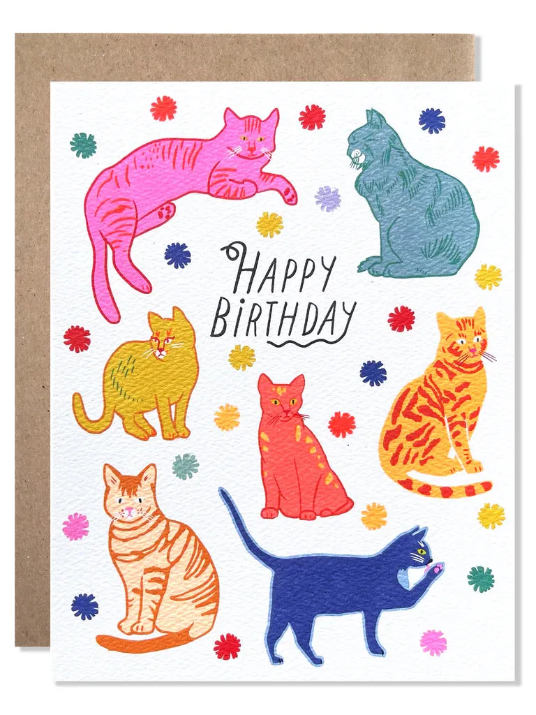 Hartland Brooklyn Card - Happy Birthday Cats