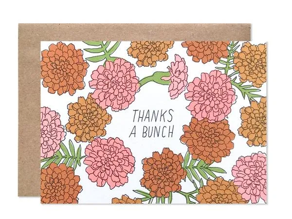 Hartland Brooklyn Card - Thank you Marigolds*