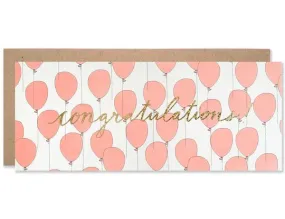 Hartland Brooklyn Large Card - Congratulations Balloons