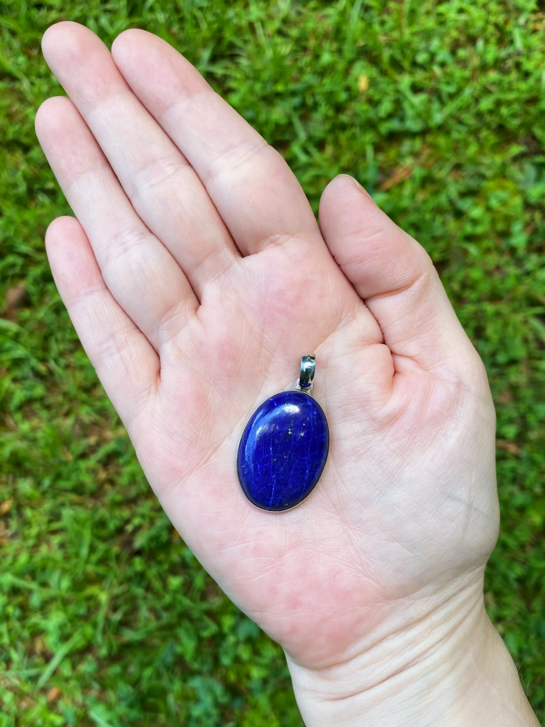 Lapis Cabochon Pendant