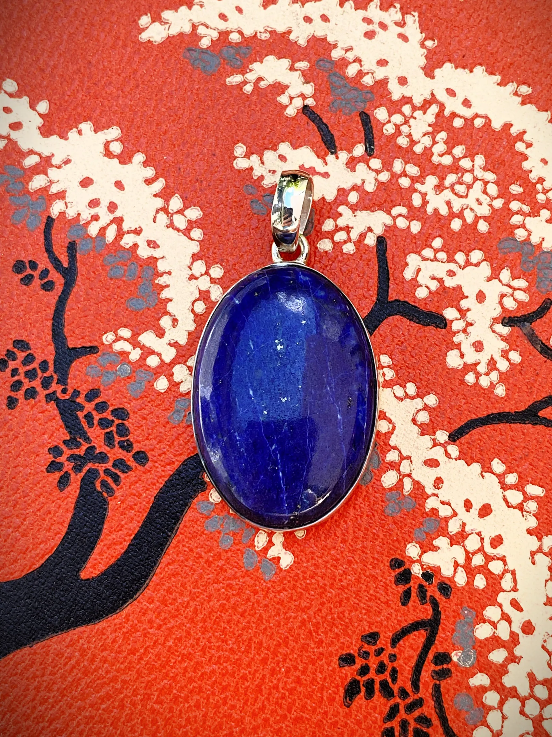 Lapis Cabochon Pendant