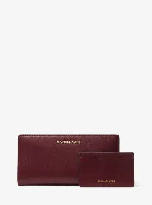 Large Saffiano Leather Slim Wallet