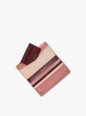 Large Saffiano Leather Slim Wallet