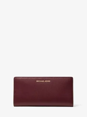 Large Saffiano Leather Slim Wallet