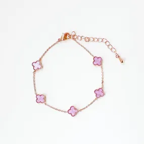 Lilac Vanya Clover Bracelet