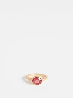 Maisie High Ring in 18k Red Gold with 2.17ct Rose Tourmaline