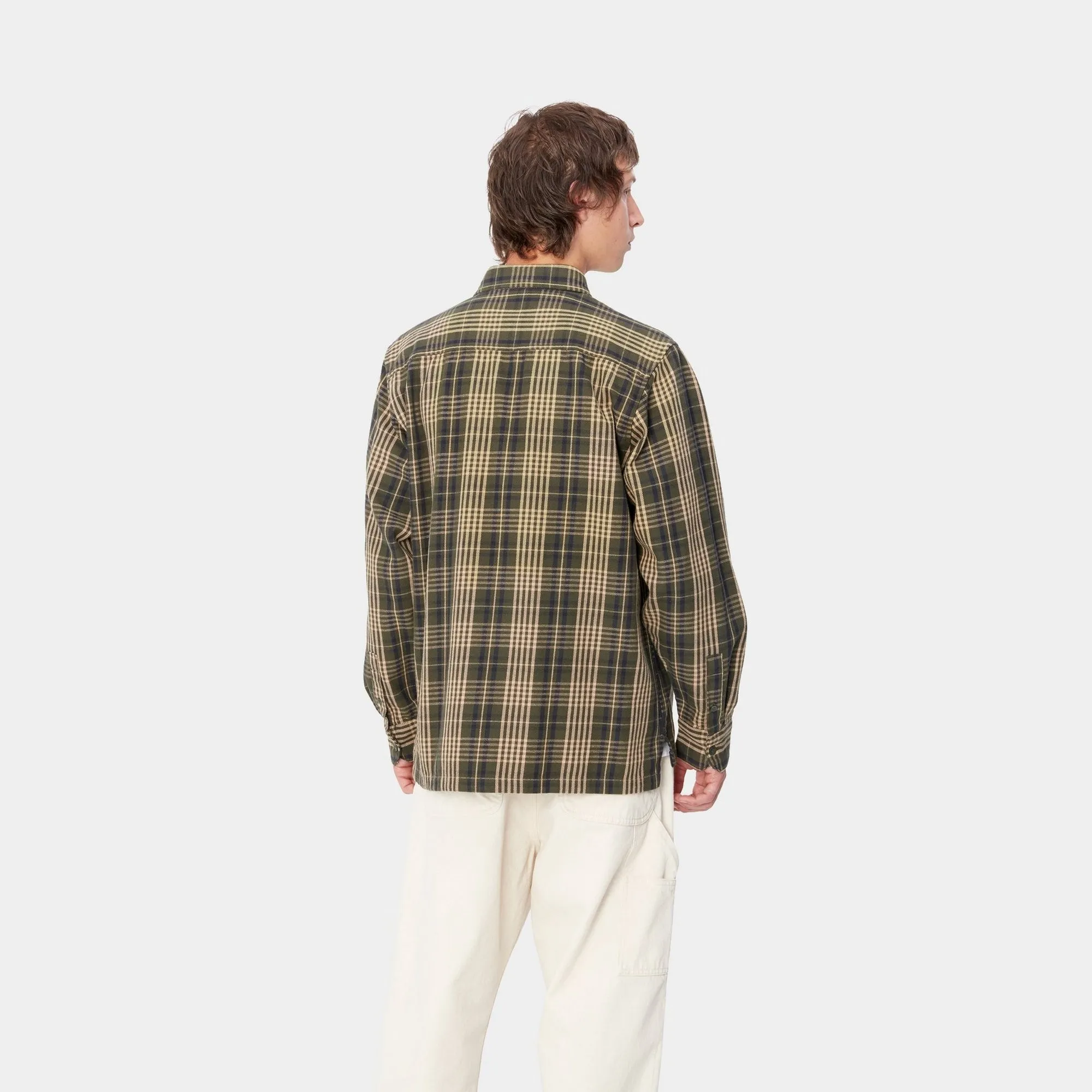 Mandlik Check Shirt | Office Green