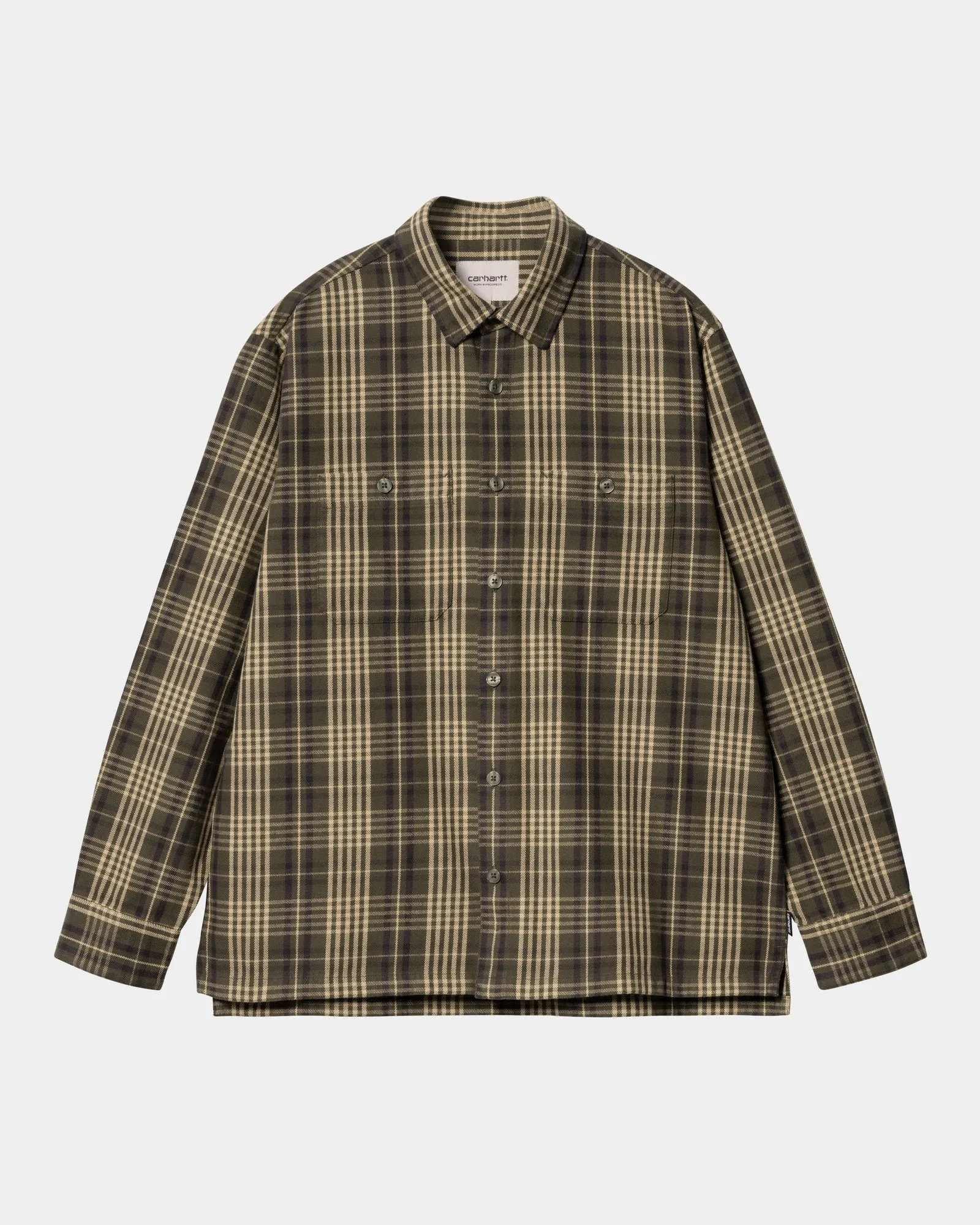 Mandlik Check Shirt | Office Green