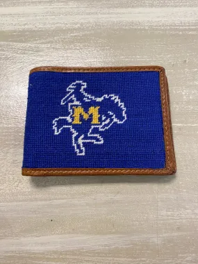 McNeese Needle Point Bi-Fold Wallet