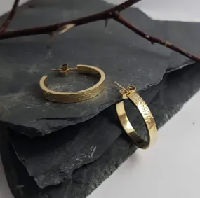 Medium Gold Hoop Earrings