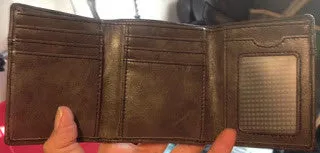 Men's Grey Tri-Fold Wallet - RETIRED