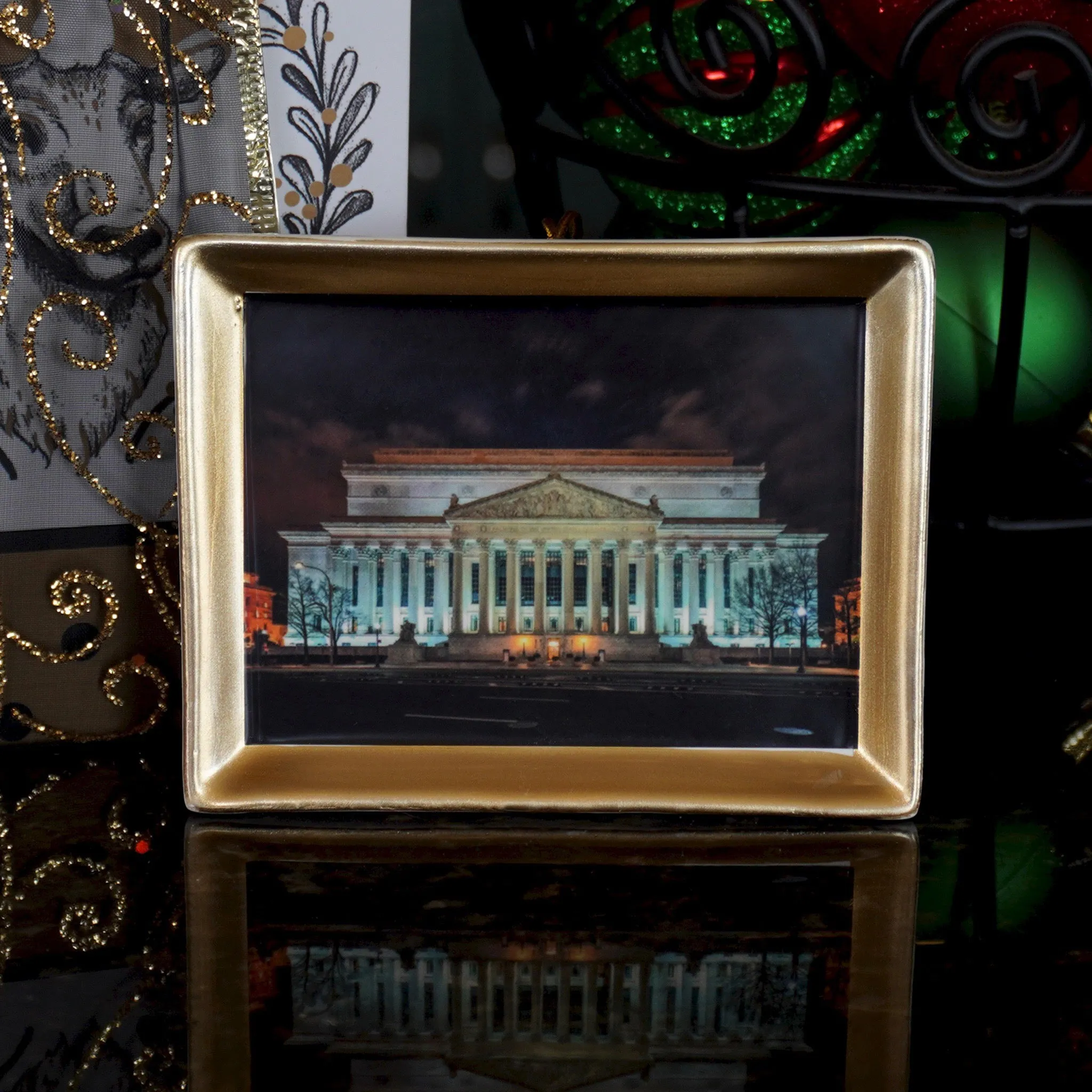 National Archives Building at Night Adornament