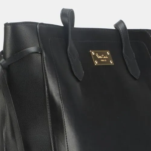 PIERRE CARDIN CHARLIE COLOURBLOCK TOTE | BLACK