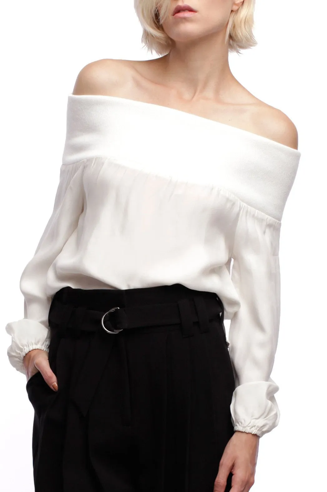 POLINA OFF THE SHOULDER TOP IVORY