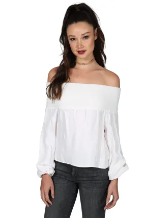 POLINA OFF THE SHOULDER TOP IVORY