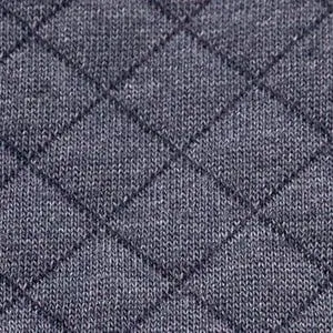 Quilted Knit Overshirt - Heather Navy