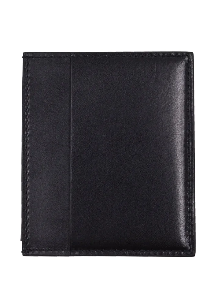 RICK OWENS MEN RO02C1410 LGEL SQUARE LEATHER CARD HOLDER