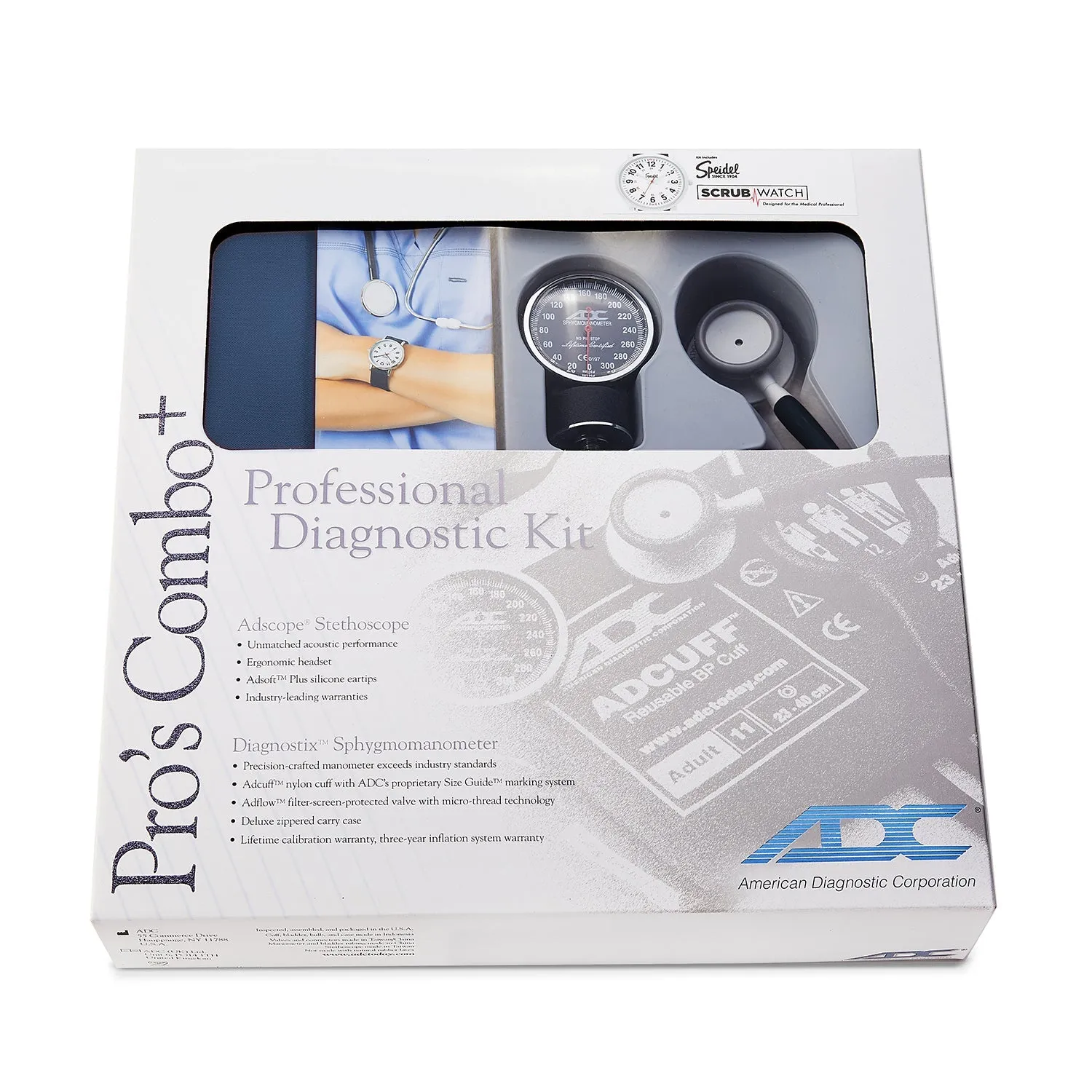 Scrub Kit w/ Matching Stethoscope, Blood Pressure Cuff, Scrub Watch & More