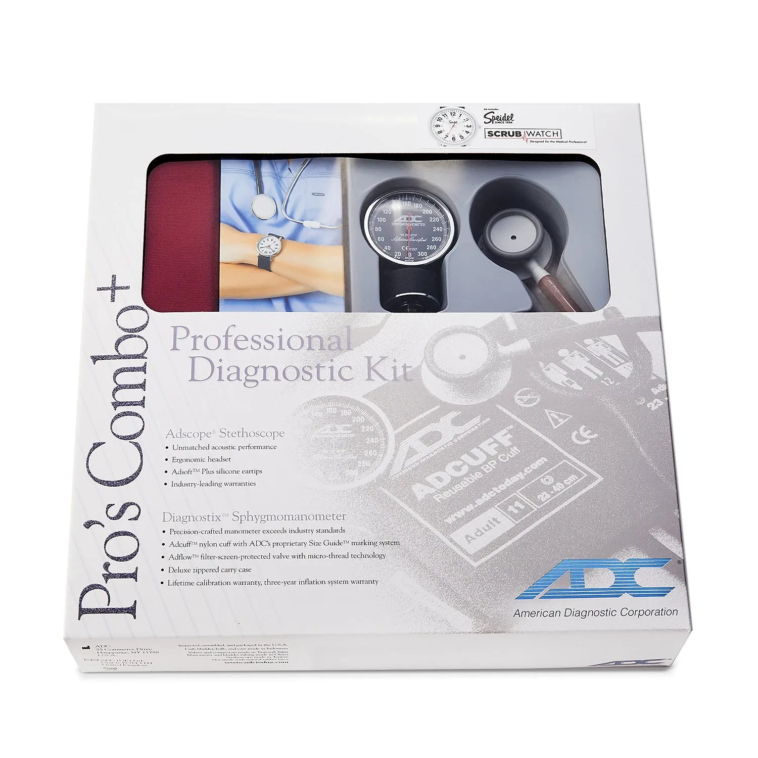 Scrub Kit w/ Matching Stethoscope, Blood Pressure Cuff, Scrub Watch & More