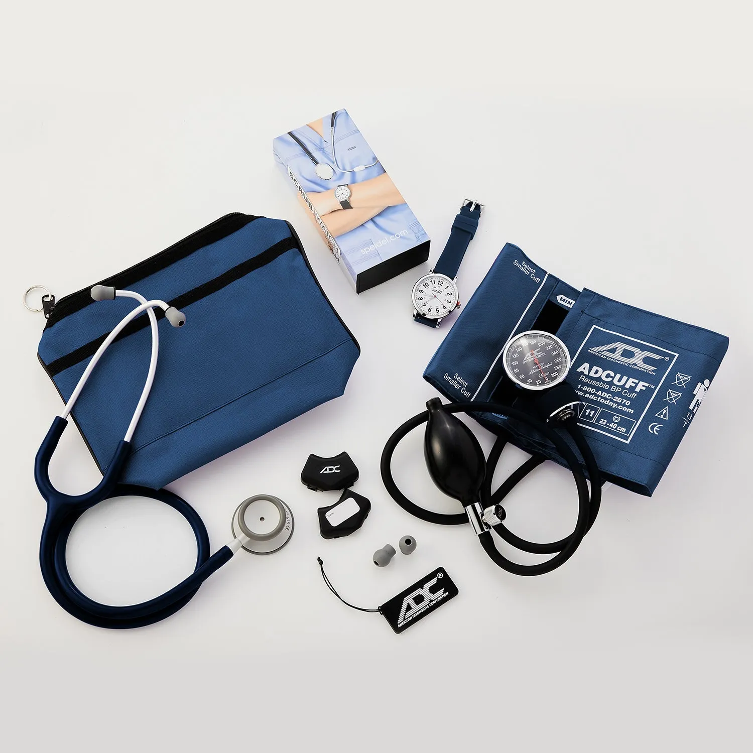 Scrub Kit w/ Matching Stethoscope, Blood Pressure Cuff, Scrub Watch & More