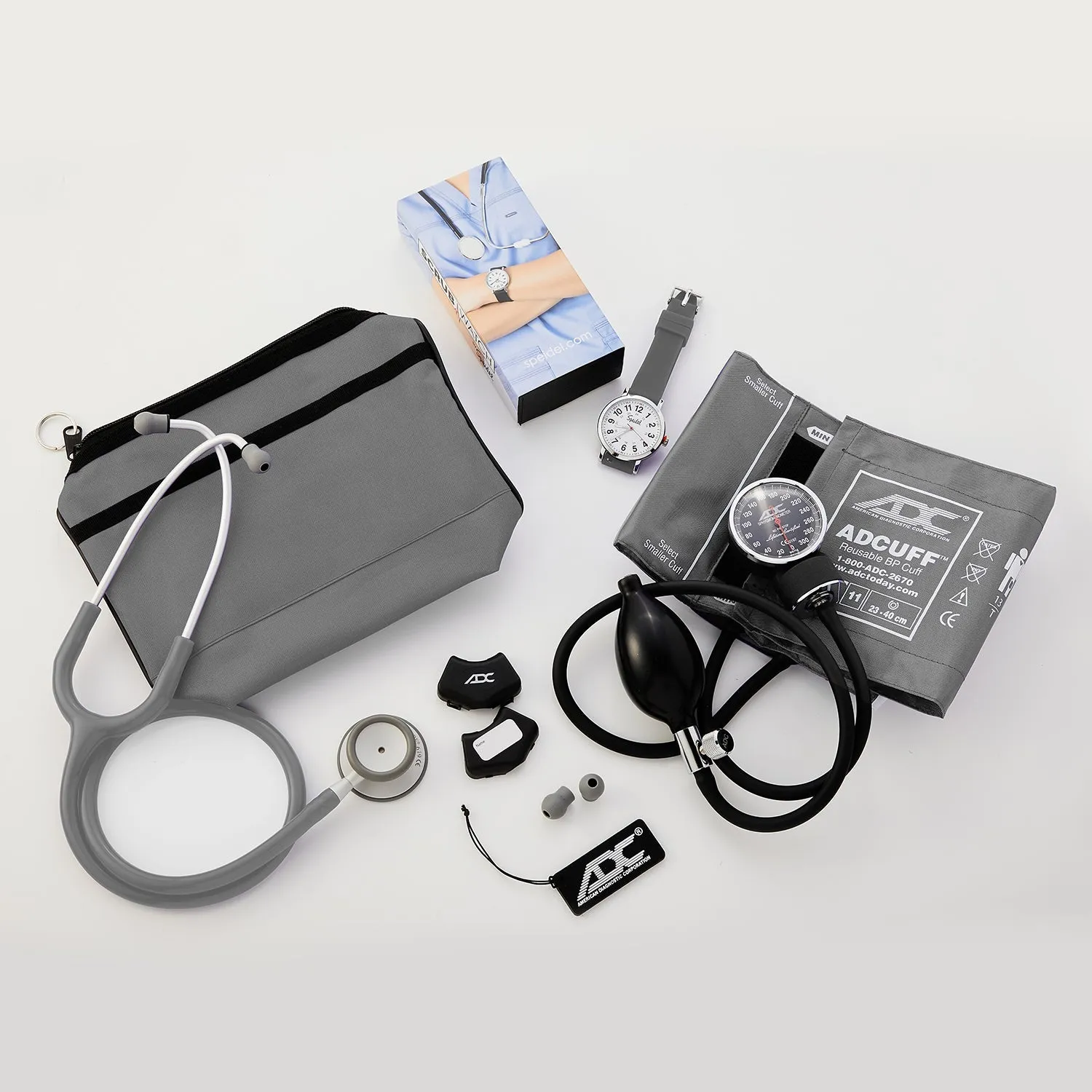 Scrub Kit w/ Matching Stethoscope, Blood Pressure Cuff, Scrub Watch & More