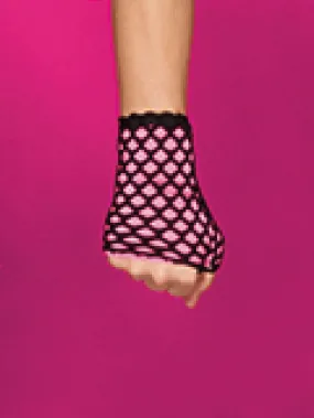 Short Big Hole Fishnet Gloves