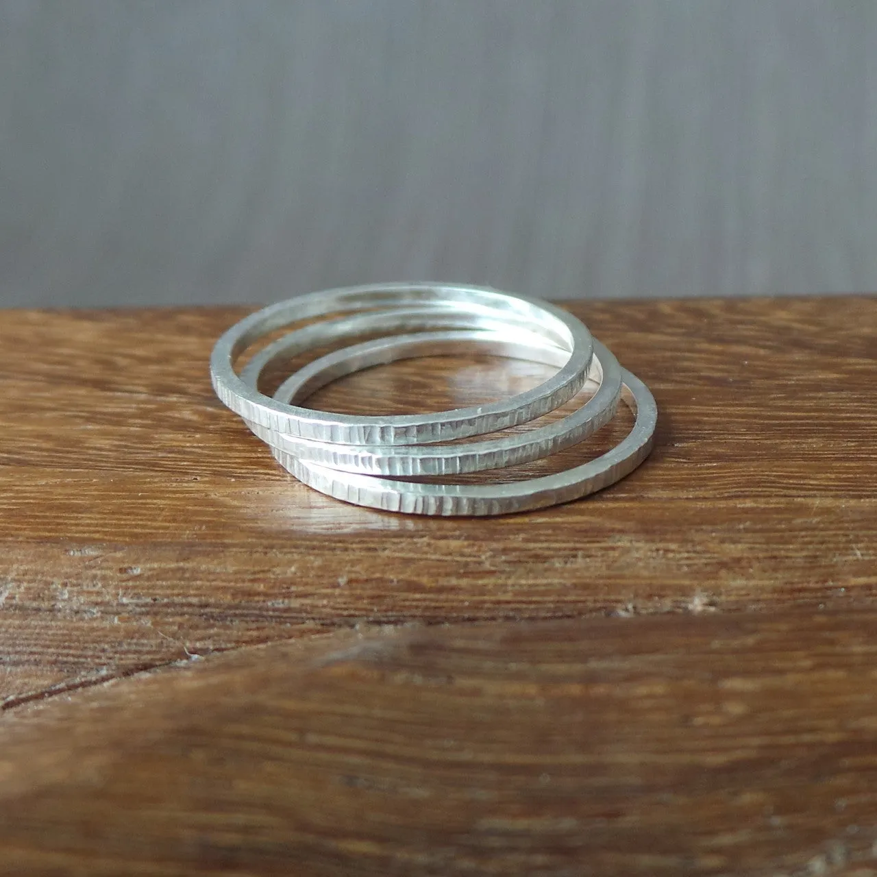 Silver Stacking Rings Workshop - afternoon of Friday 25th October 2024