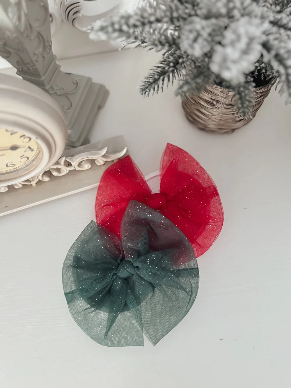 Sparkle Red Christmas Bow