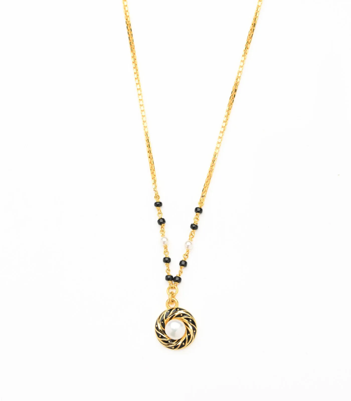 Spiral Pearl Mangalsutra