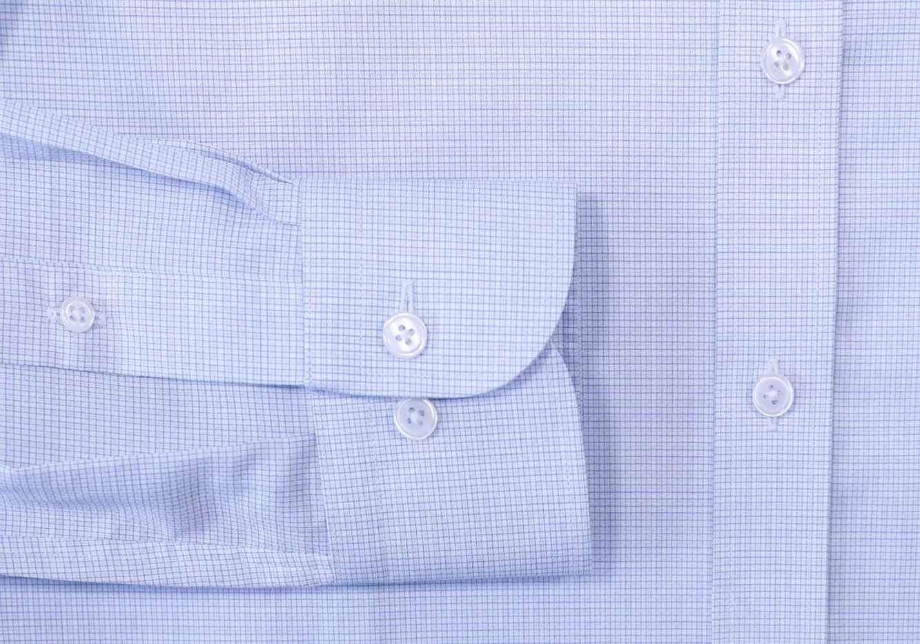 The Blue Strauss Small Check Custom Shirt