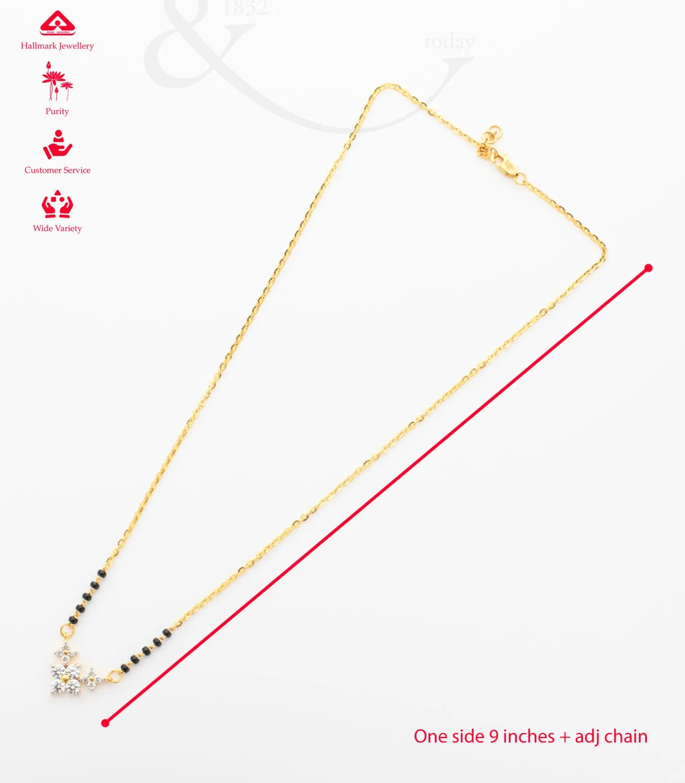 Three Flowers Classic Mangalsutra