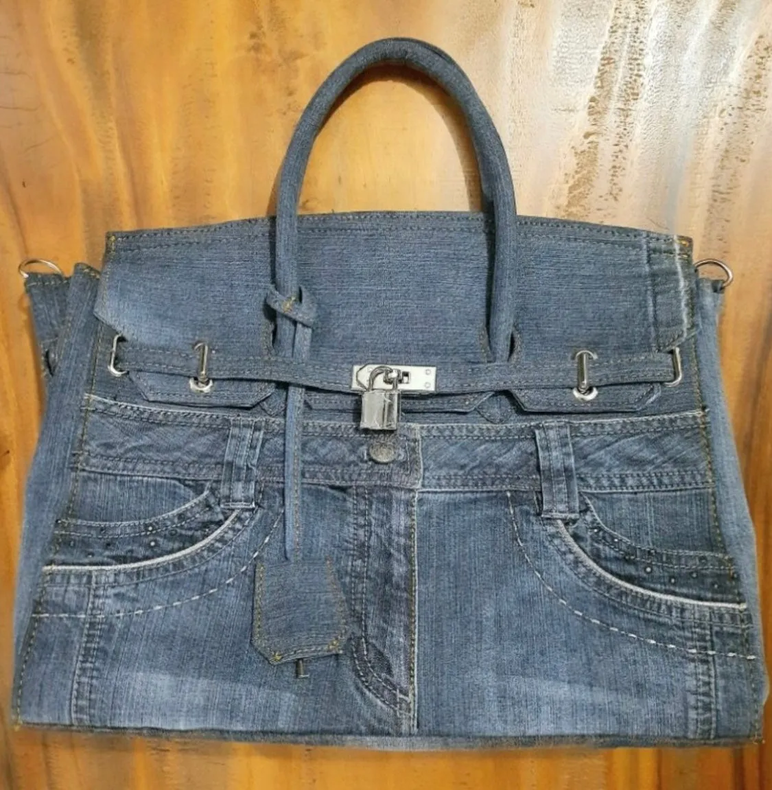 Upcycled Denim Birkin - Limited Edition