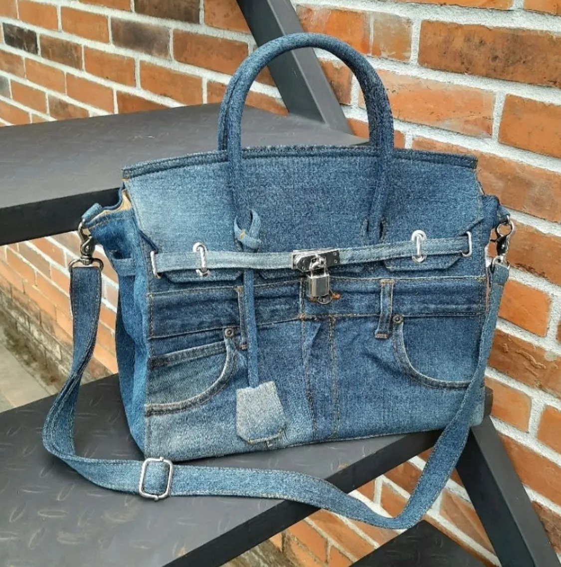 Upcycled Denim Birkin - Limited Edition