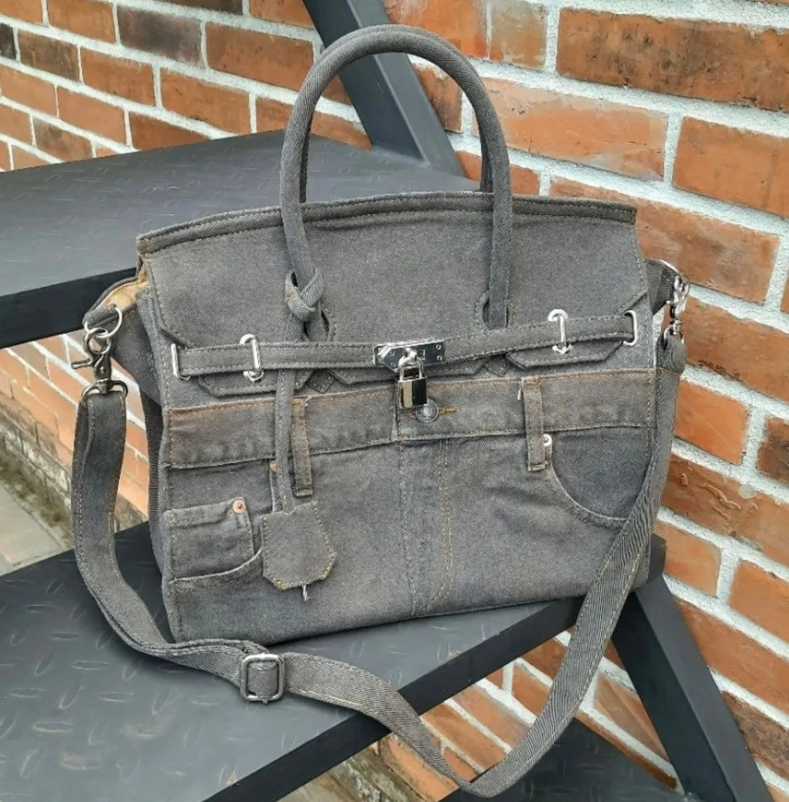 Upcycled Denim Birkin - Limited Edition