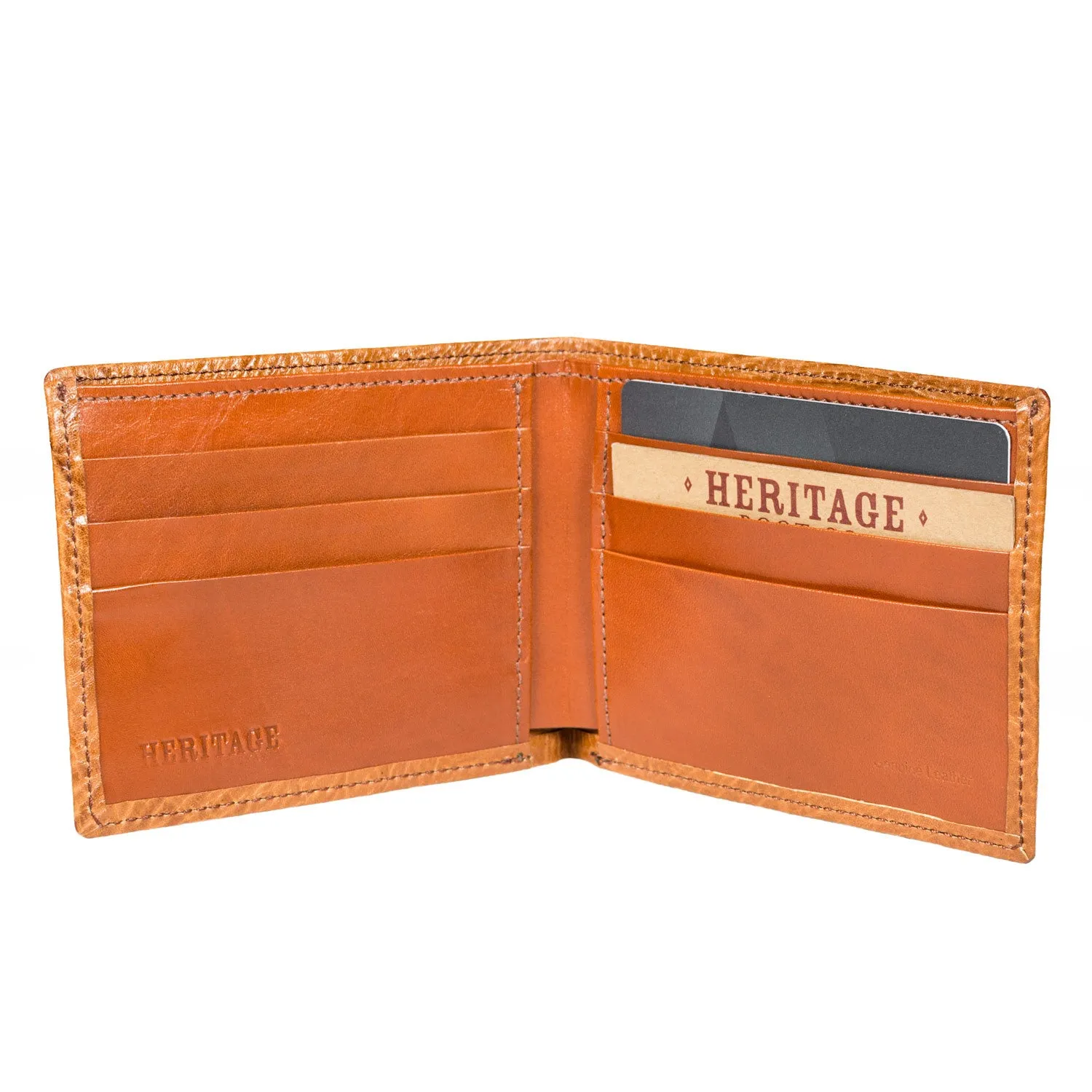 Wallet in Cognac Buffalo