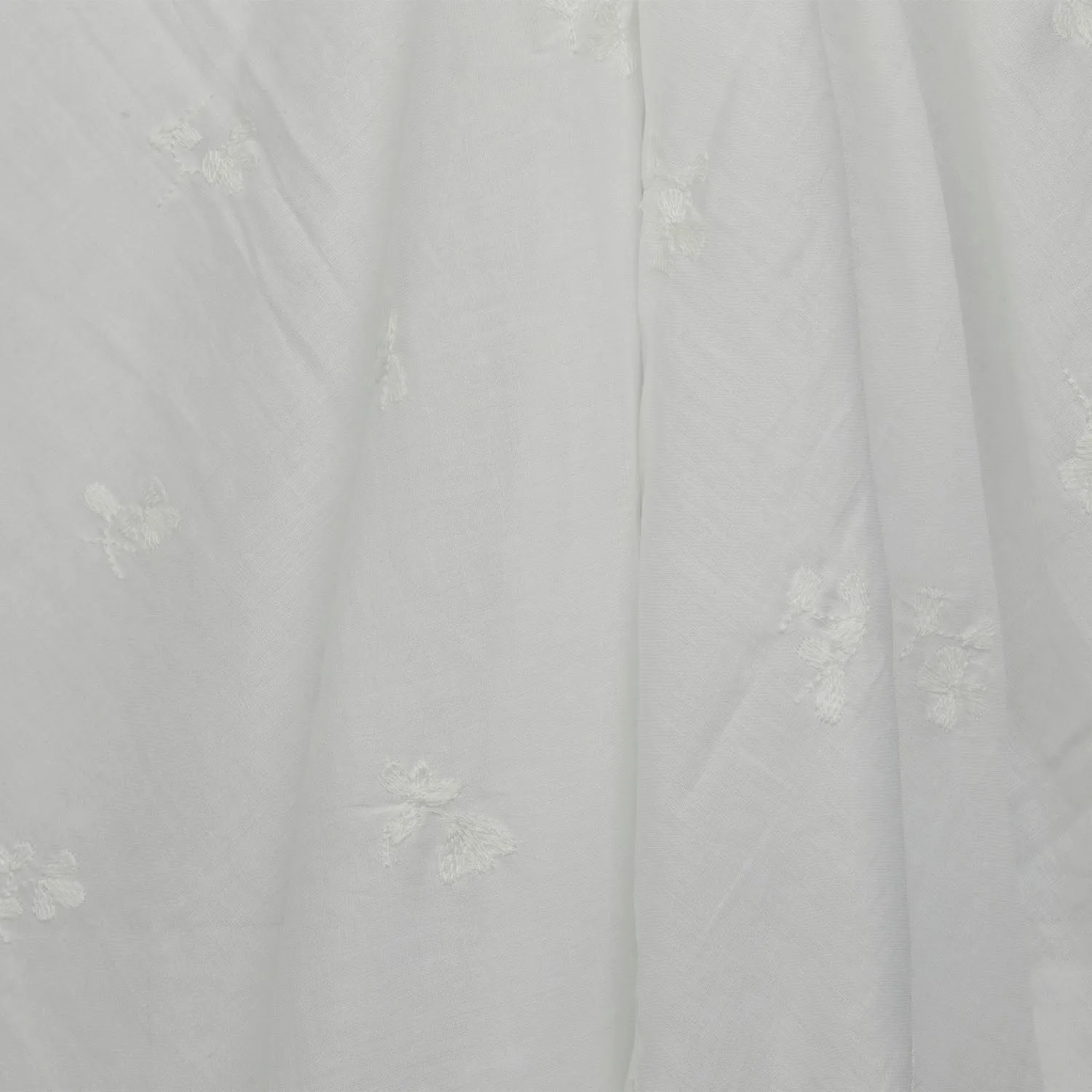 White Sprigged Cotton Muslin  - $25.00 yd.